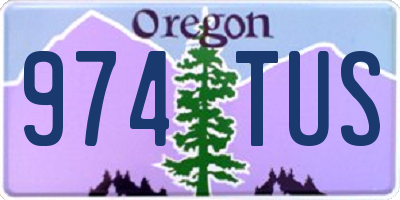 OR license plate 974TUS