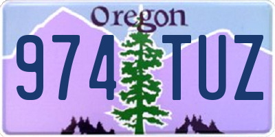OR license plate 974TUZ