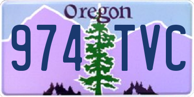 OR license plate 974TVC