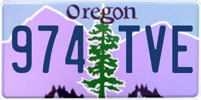OR license plate 974TVE