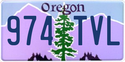 OR license plate 974TVL