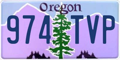 OR license plate 974TVP