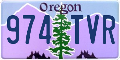 OR license plate 974TVR