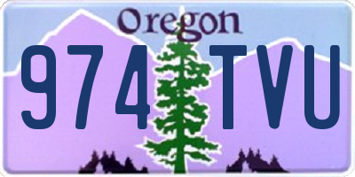 OR license plate 974TVU