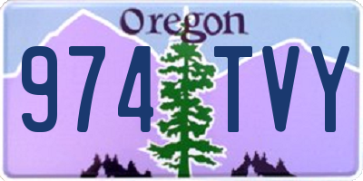 OR license plate 974TVY