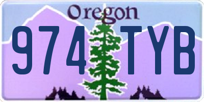 OR license plate 974TYB