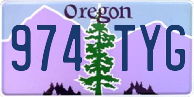 OR license plate 974TYG