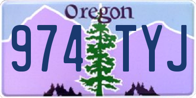 OR license plate 974TYJ