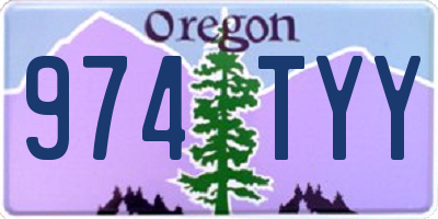 OR license plate 974TYY