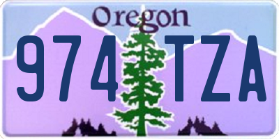 OR license plate 974TZA