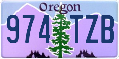 OR license plate 974TZB