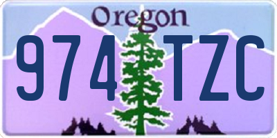 OR license plate 974TZC