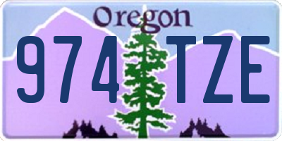 OR license plate 974TZE