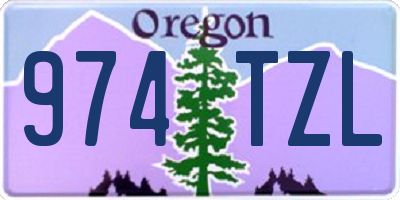 OR license plate 974TZL