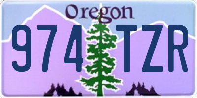 OR license plate 974TZR