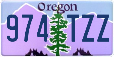 OR license plate 974TZZ