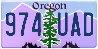 OR license plate 974UAD