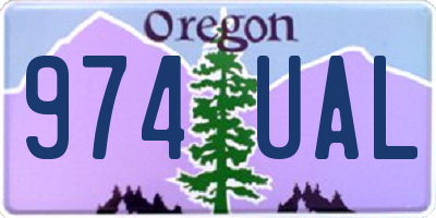 OR license plate 974UAL