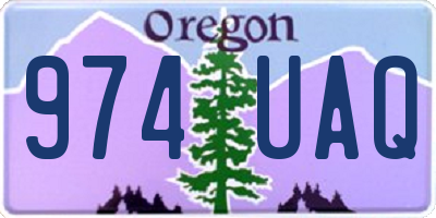 OR license plate 974UAQ