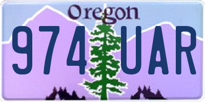 OR license plate 974UAR