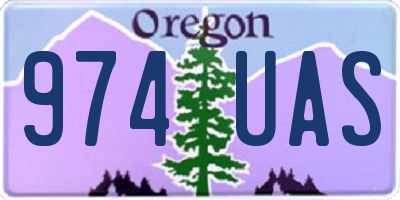 OR license plate 974UAS