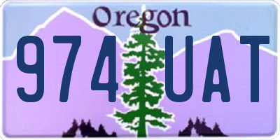 OR license plate 974UAT