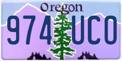 OR license plate 974UCO