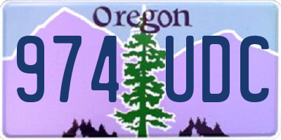 OR license plate 974UDC