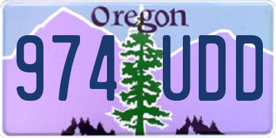 OR license plate 974UDD