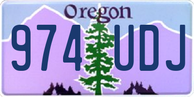 OR license plate 974UDJ