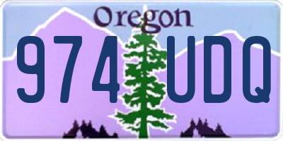OR license plate 974UDQ