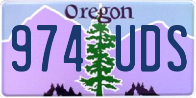 OR license plate 974UDS
