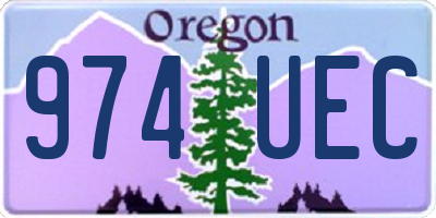 OR license plate 974UEC