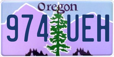 OR license plate 974UEH