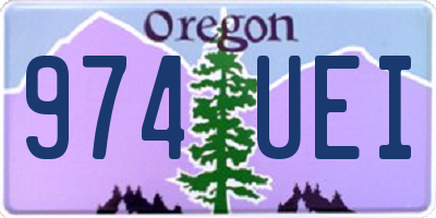 OR license plate 974UEI