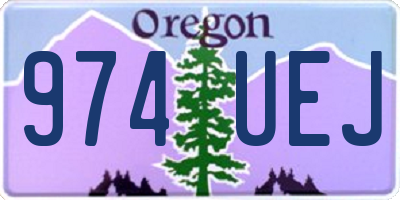 OR license plate 974UEJ