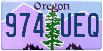 OR license plate 974UEQ