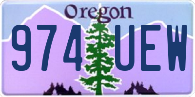 OR license plate 974UEW