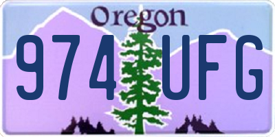OR license plate 974UFG