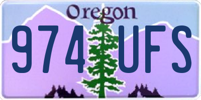 OR license plate 974UFS