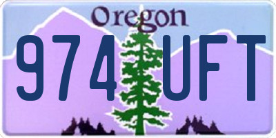 OR license plate 974UFT