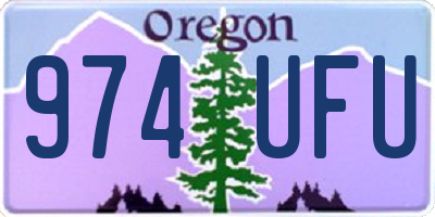 OR license plate 974UFU