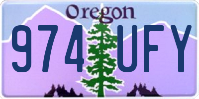 OR license plate 974UFY