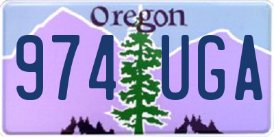 OR license plate 974UGA