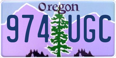 OR license plate 974UGC