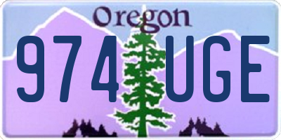 OR license plate 974UGE