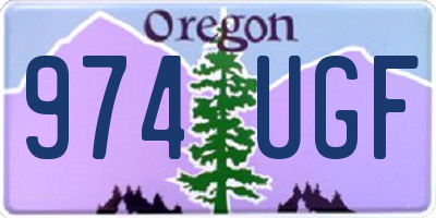 OR license plate 974UGF