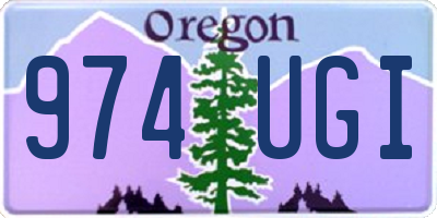 OR license plate 974UGI