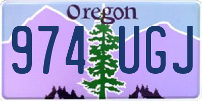 OR license plate 974UGJ