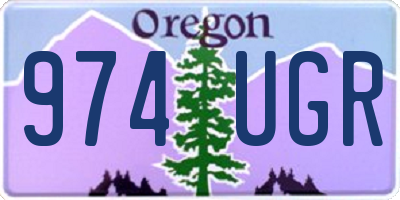 OR license plate 974UGR